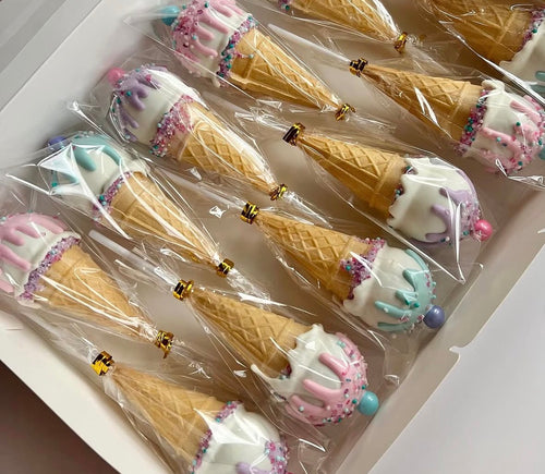 Candy Coated IceCream Cone Pops