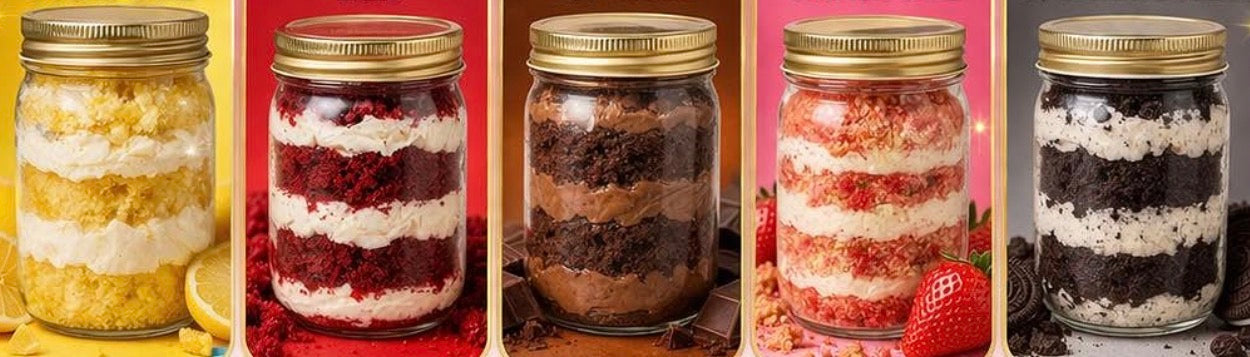 Mini Cake Jars