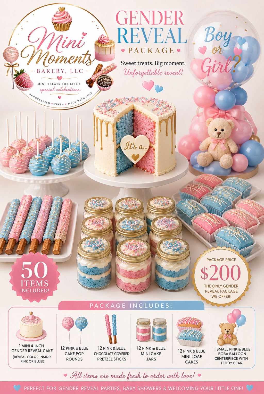 Themed Gender Reveal Package