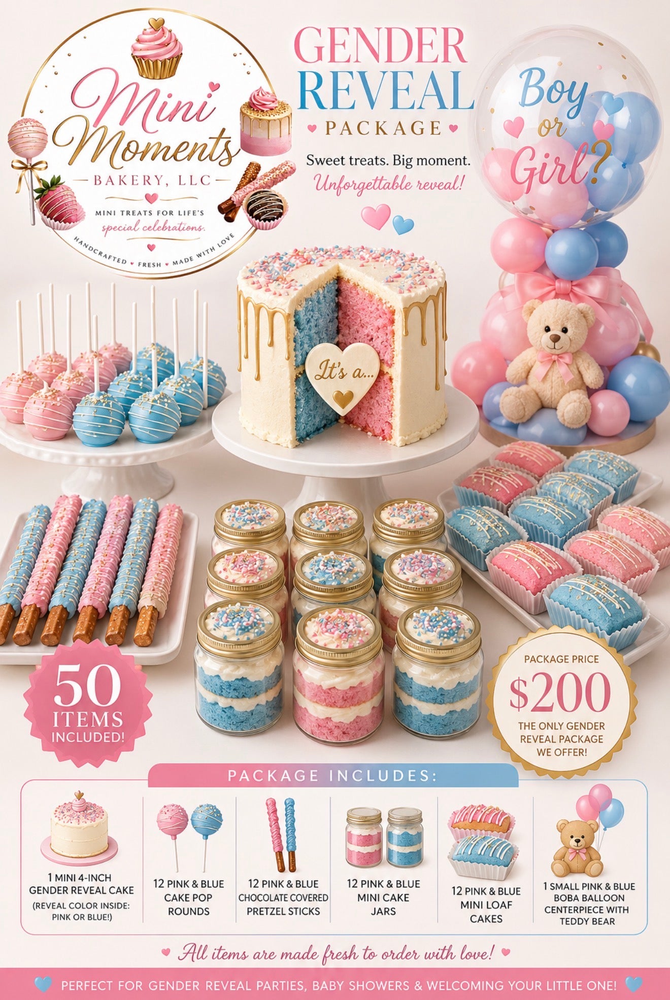 Themed Gender Reveal Package