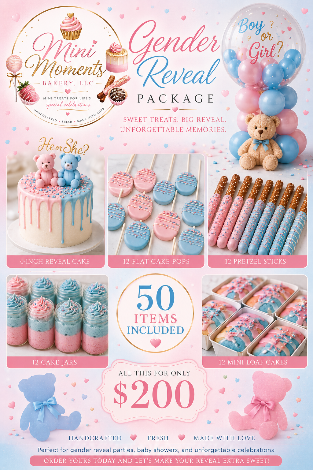 Themed Gender Reveal Package